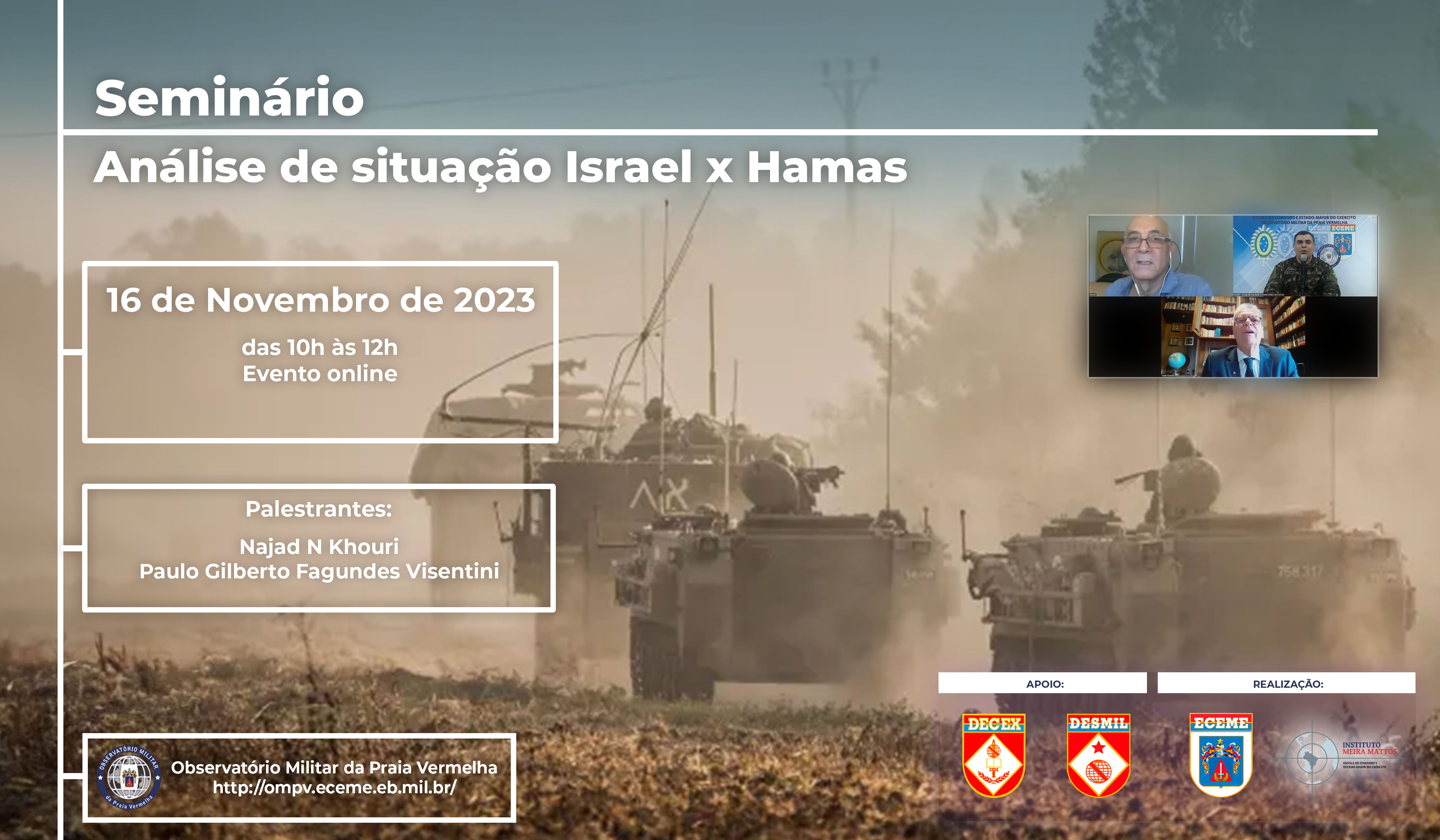 Arte Conflito Israel Hamas 16nov2023 youtube decex